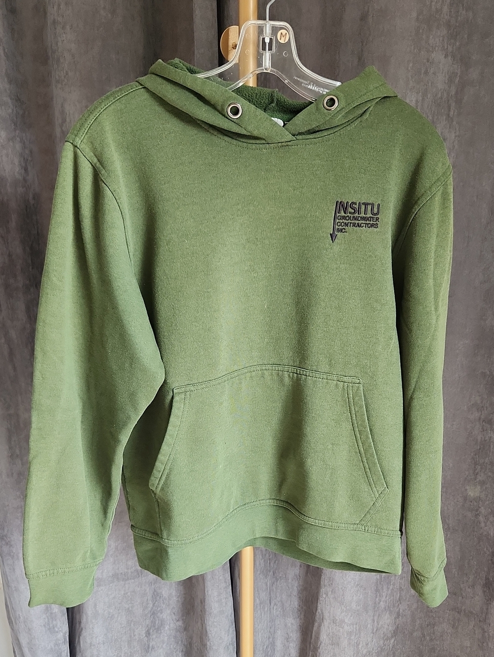 Men's Olive Green Hooded Sweatshirt